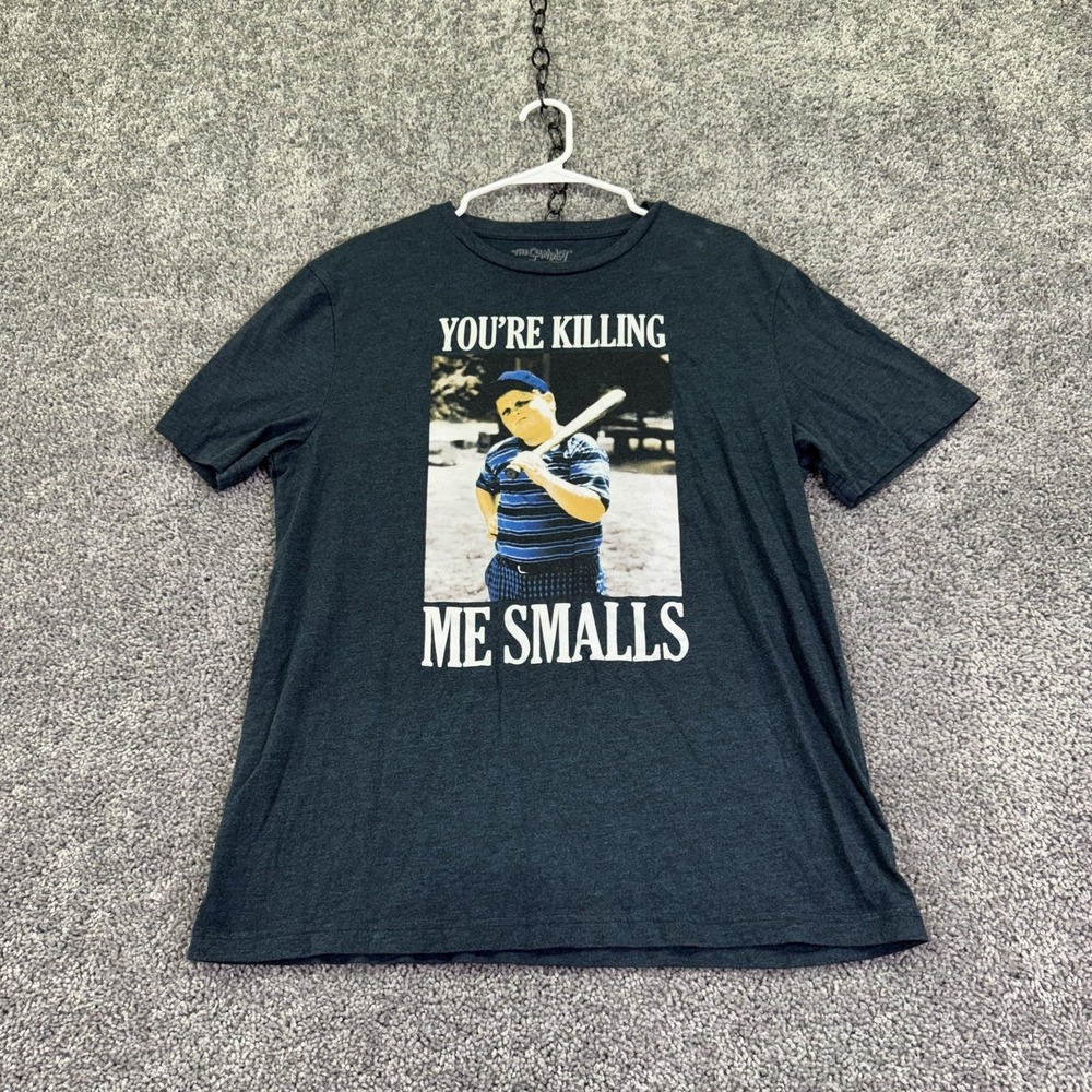 The Sandlot Shirt Mens Large Gray You're Killing Me Smalls Graphic Baseball Tee